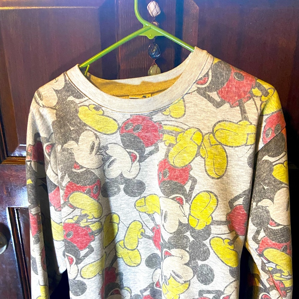 Mickey All over Crew neck Sweater For Young Ladies